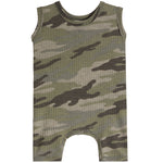 Camo Waffle Tank Romper - Denny's