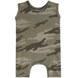 Camo Waffle Tank Romper - Denny's