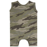 Camo Waffle Tank Romper - Denny's
