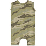 Waffle Green Camo Tank Romper
