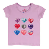 Multi Disco Hearts Tee