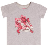 Short Sleeve Tee With Sneakers Bow
