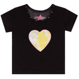 Tie Dye Heart Patch Tee