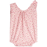 Pointelle Bouquet Floral Tie Shoulder Romper - Denny's