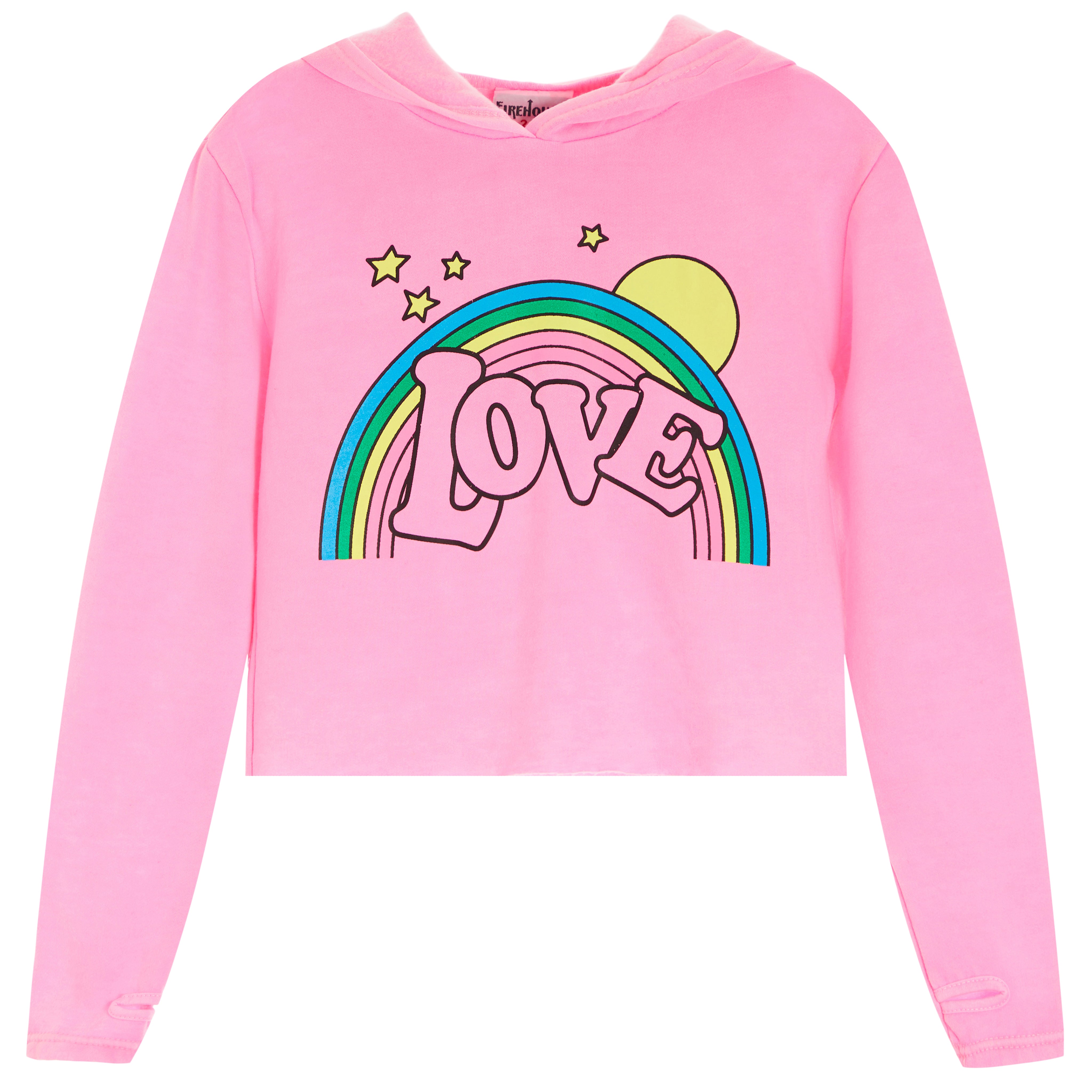Rainbow Love Cropped Hoodie - Denny's