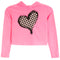 Checked Heart Crop Hoodie - Denny's