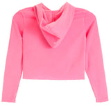 Checked Heart Crop Hoodie - Denny's