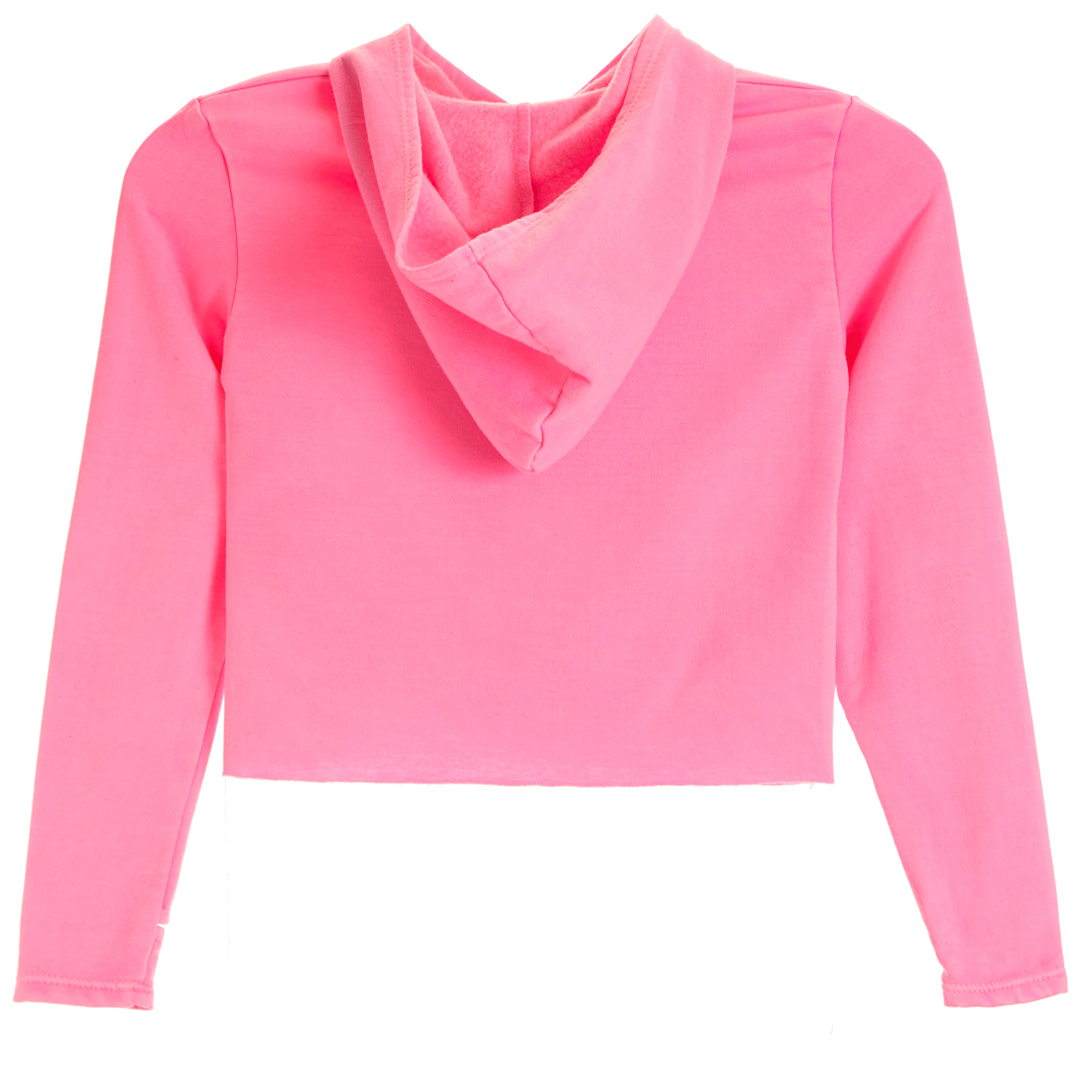 Checked Heart Crop Hoodie - Denny's