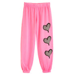 Checked Trio Hearts Fleece Pant - Denny's