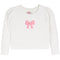 Plush Pink Bow Puff Sleeve Thermal - Denny's