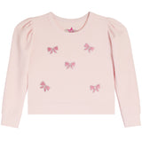 Allover Pink Bows Puff Sleeve Thermal - Denny's