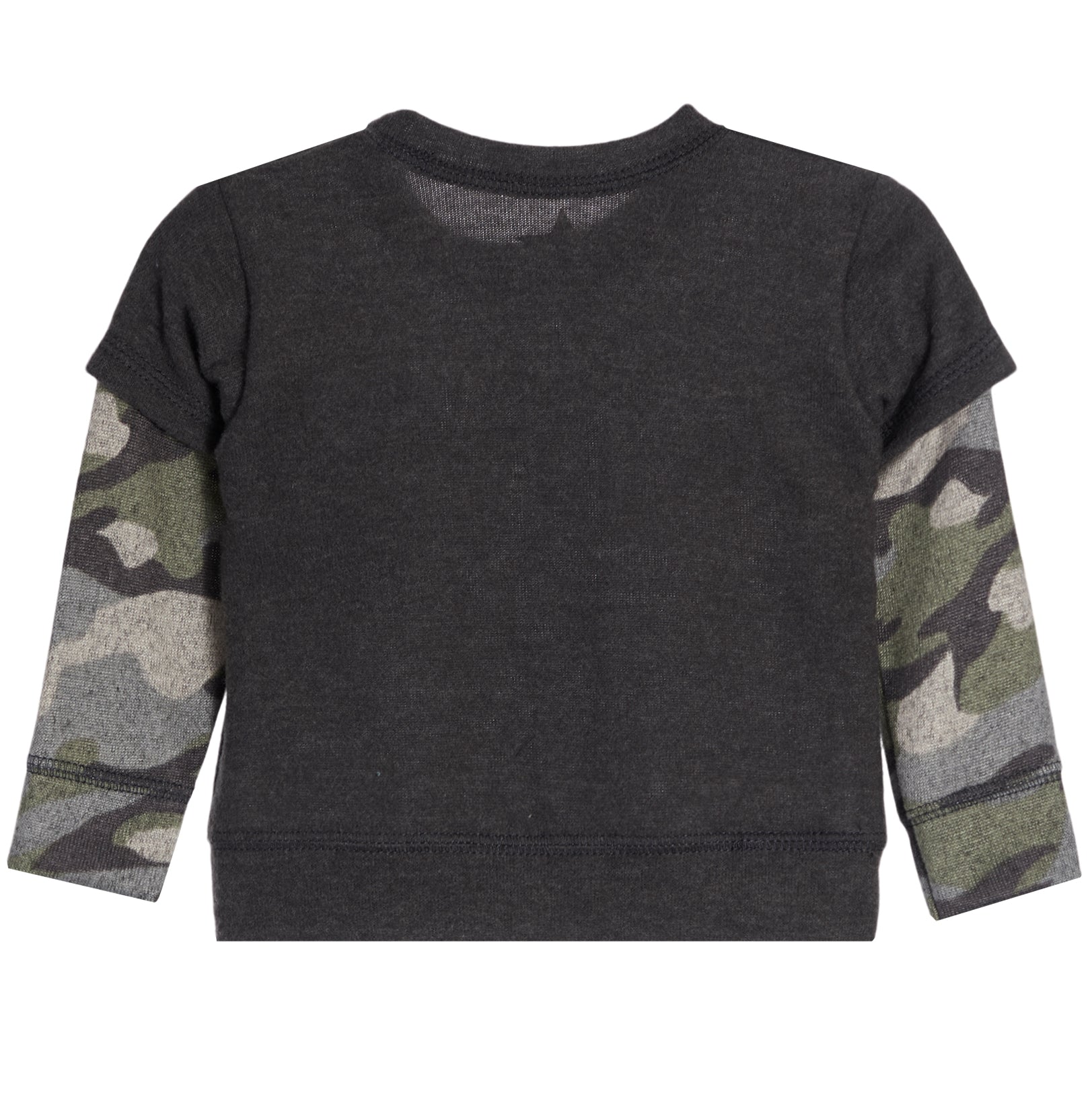 2fer Sweatshirt With Camo Sleeves - Denny's