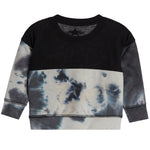 Color Block Pocket Sneaker Patch Sweatshirt - Denny's