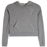 Hoodie With Navy Gingham Bow - Denny's