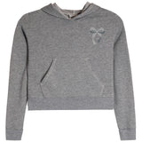 Hoodie With Navy Gingham Bow - Denny's