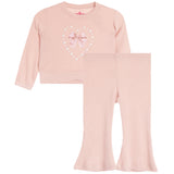 Hacci Heart Flare Pant Set
