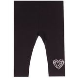2pc Heart Glitter Legging Set