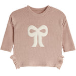 2pc Chenille Bow Waffle Flare Pant - Denny's