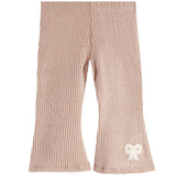 2pc Chenille Bow Waffle Flare Pant - Denny's
