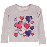Multi Hearts Long Sleeve Tee