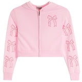 Bows Zip Up Hoodie