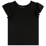 Short Sleeve Cap Ruffle Tee