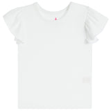 Short Sleeve Cap Ruffle Tee