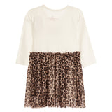 Long Sleeve Leopard Tutu Dress