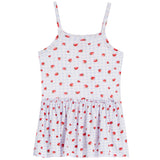 Gingham Strawberry Onesie Dress