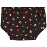 2pc Diaper Dress Black Rose