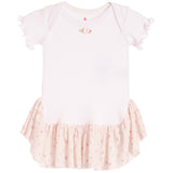 2pc Diaper Dress Rose Pointelle