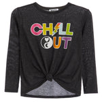 Chill Out Tie Bottom Hacci Top - Denny's
