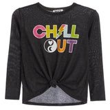 Chill Out Tie Bottom Hacci Top - Denny's