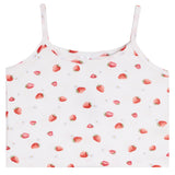 2pc Allover Strawberry Ruffle Short Set
