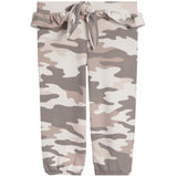 Knot Ruffle Camo Jogger