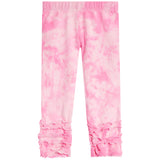 2pc Heart Ruffle Tie Dye Legging Set