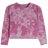 French Terry Pink Tie Dye Sweatshirt