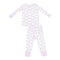 Dainty Buds and Bows Stripe 2pc Long Sleeve Lounge Set - Denny's