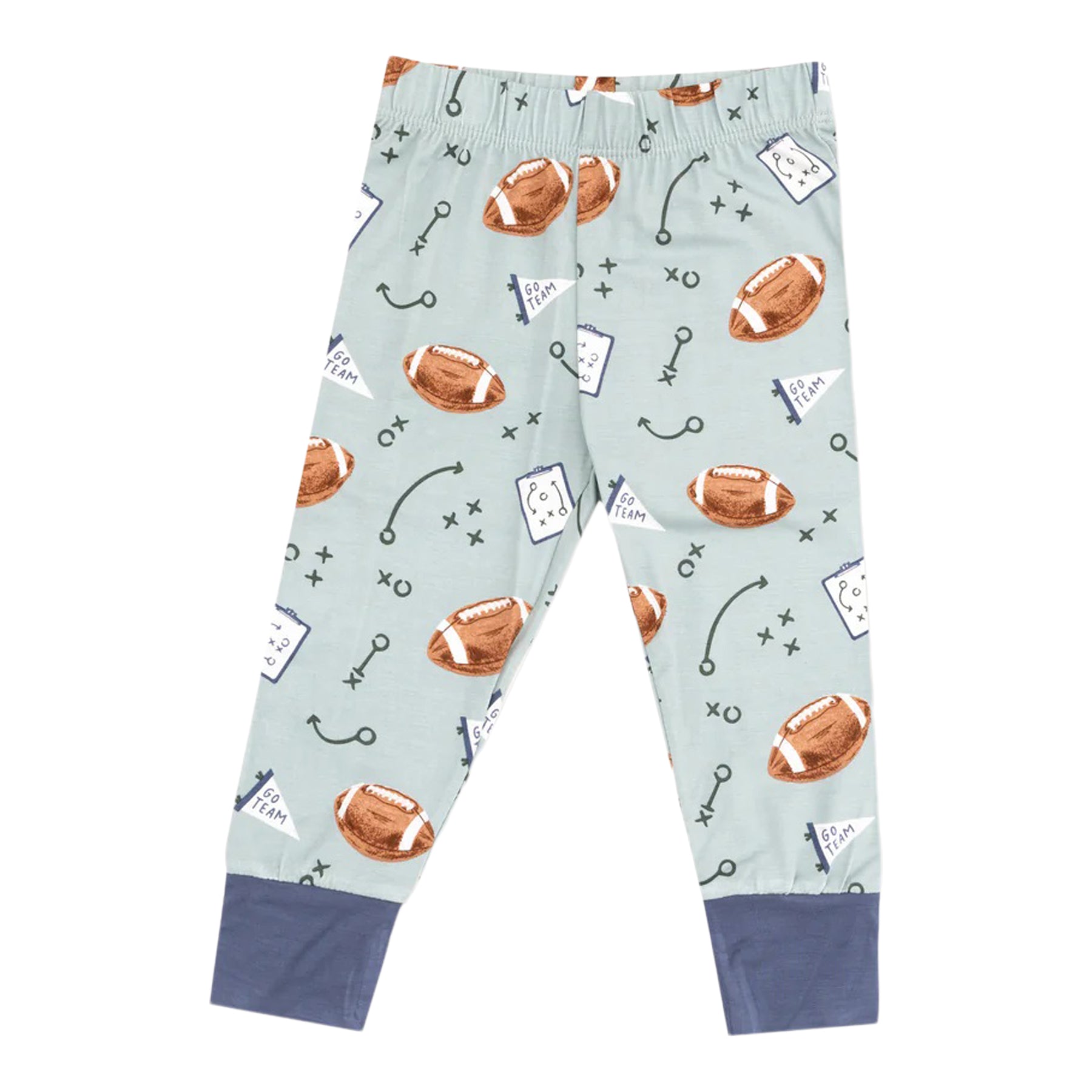 Touchdown Time Grey Mist 2pc Long Sleeve Lounge Set - Denny's
