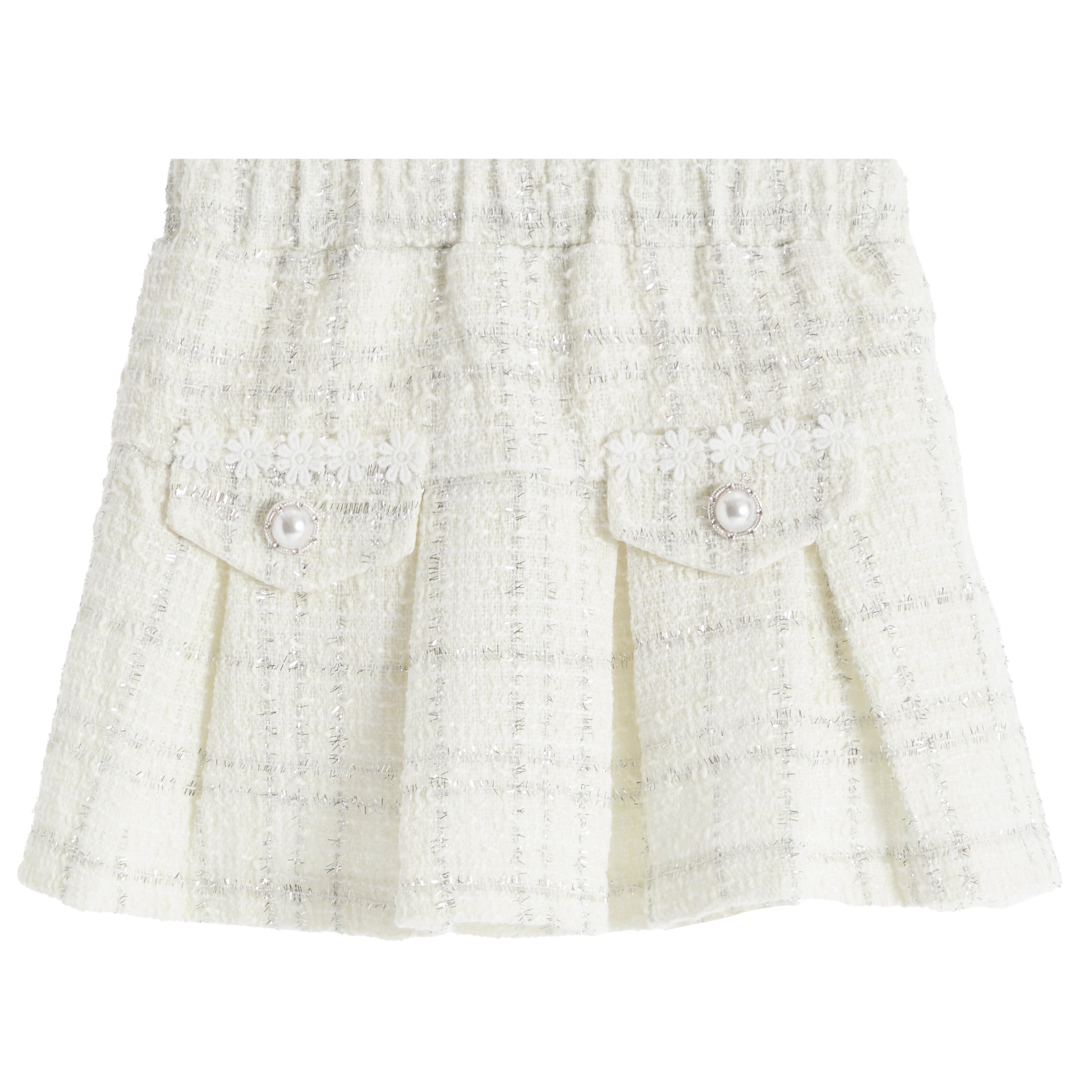 Sparkly Pleated Tweed Skort - Denny's