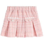 Sparkly Pleated Tweed Skort - Denny's