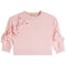 Rhinestone Bow Long Sleeve Top - Denny's