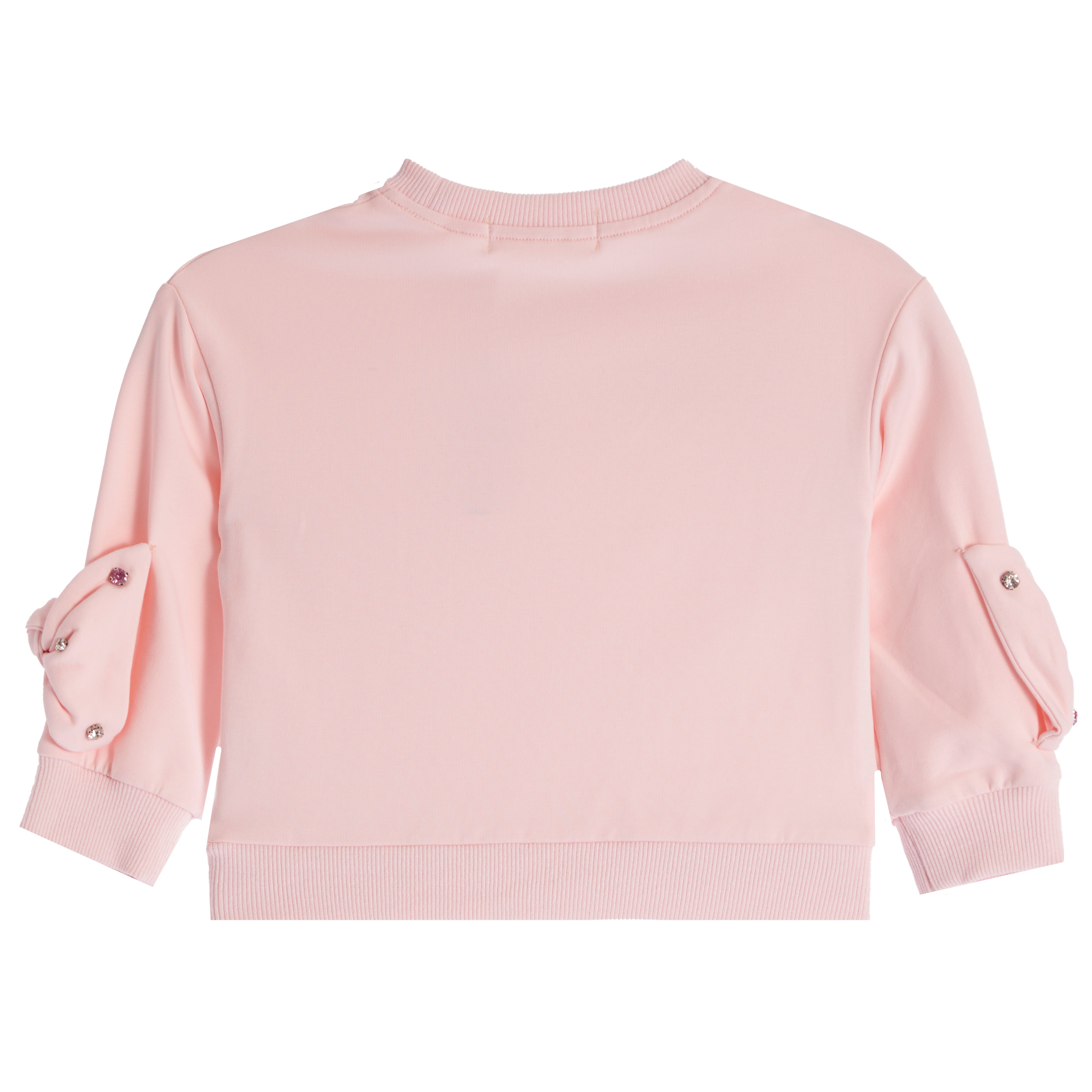 Rhinestone Bow Long Sleeve Top - Denny's
