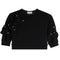 Rhinestone Bow Long Sleeve Top - Denny's