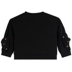 Rhinestone Bow Long Sleeve Top - Denny's