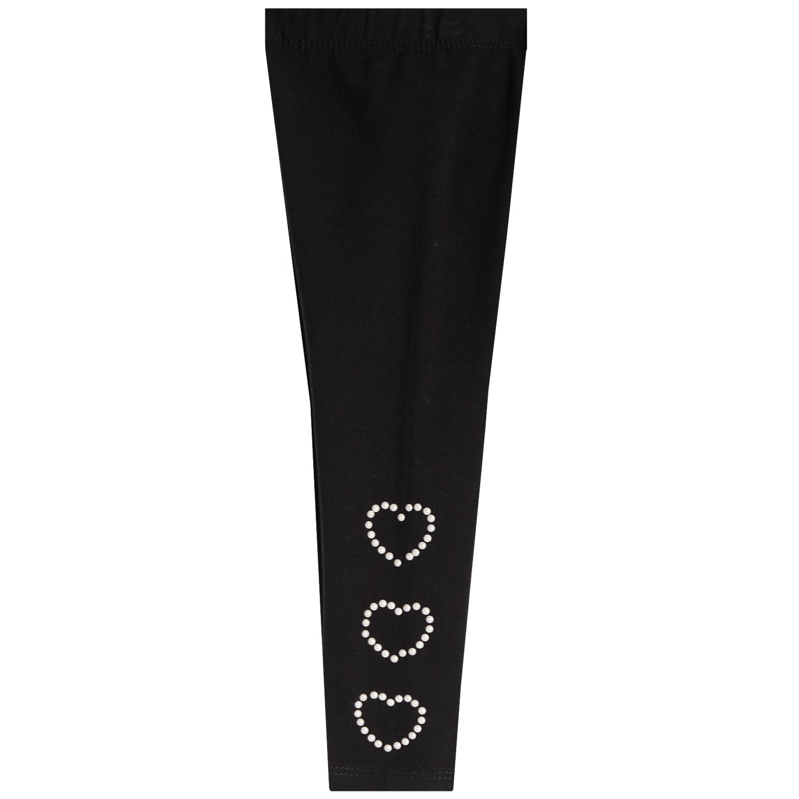 Legging With Three Pearl Hearts - Denny's