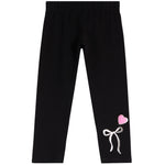 Legging With Chenille Heart And Bow - Denny's