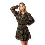 Long Sleeve Floral Dress - Denny's
