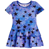 Fall Stars Ruffle Dress - Denny's