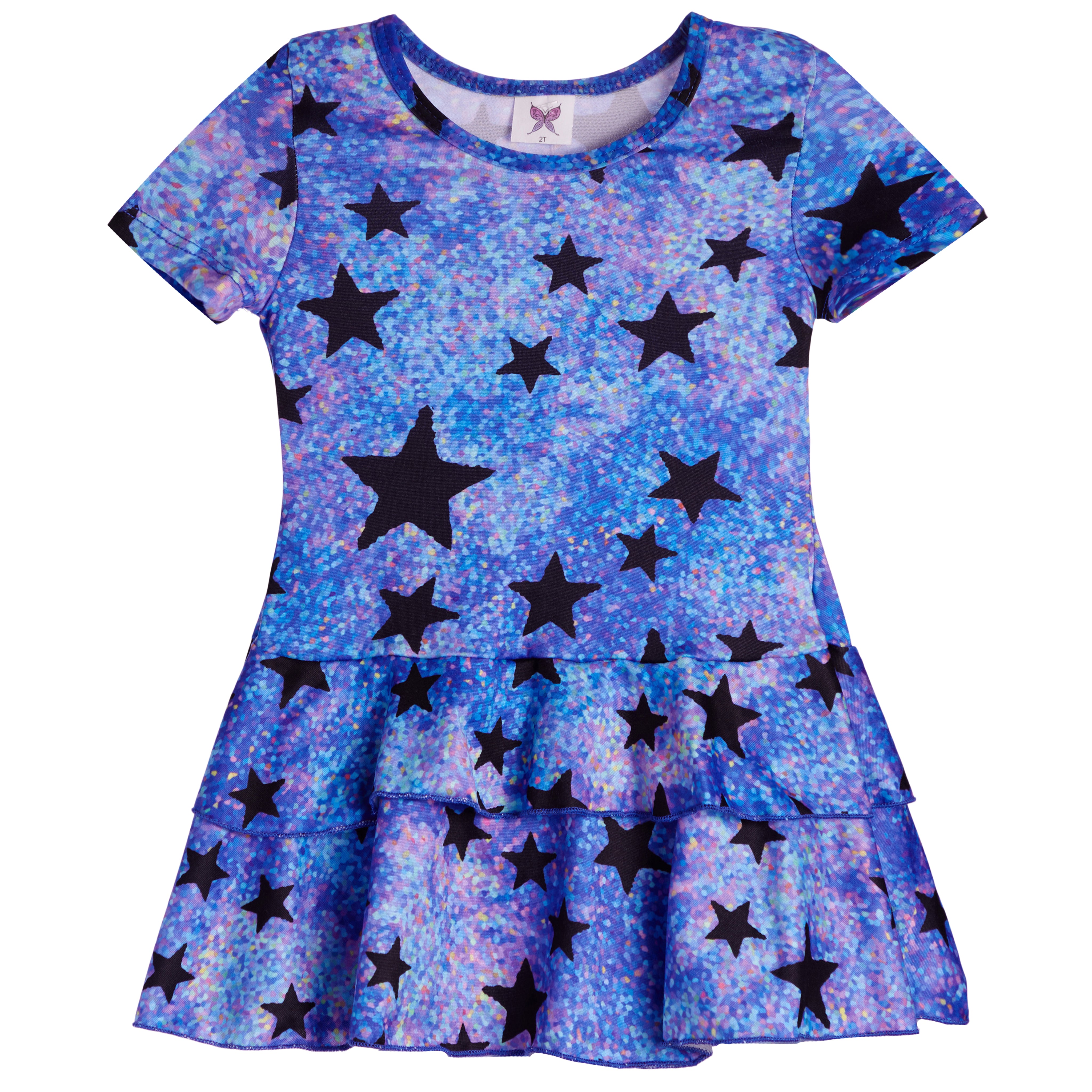 Fall Stars Ruffle Dress - Denny's